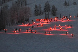 Grand Targhee torchlight parade